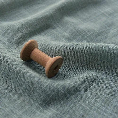 BAMBOO LINEN FABRIC BY THE METER - Sand Washed Cotton Linen Cloth Soft Drape Microtransparent for Dresses & Sewing - 22 Colors
