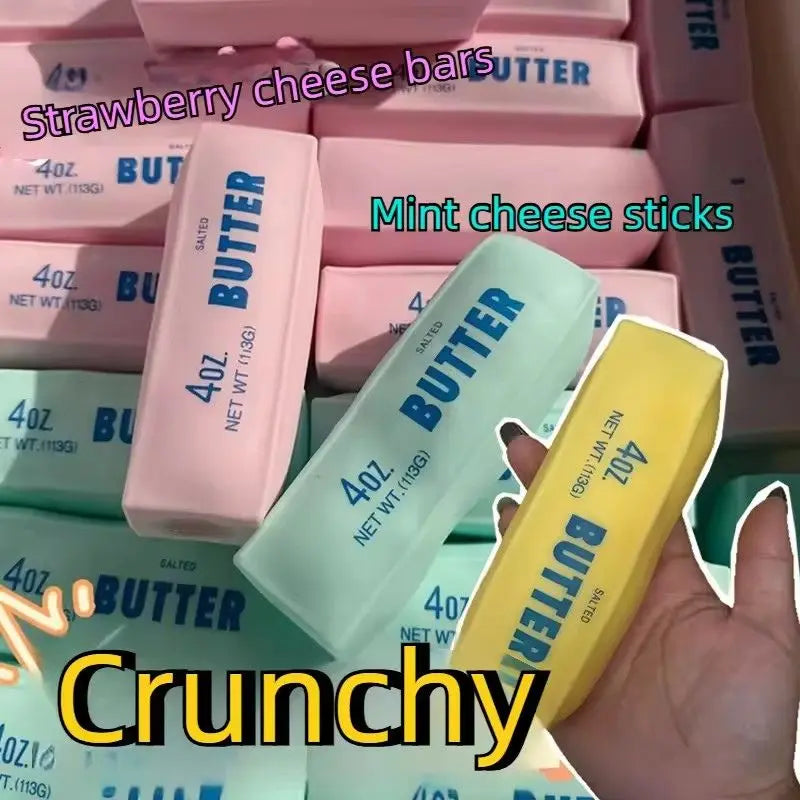 Butter Squishy Toy - Crunchy Stress Ball