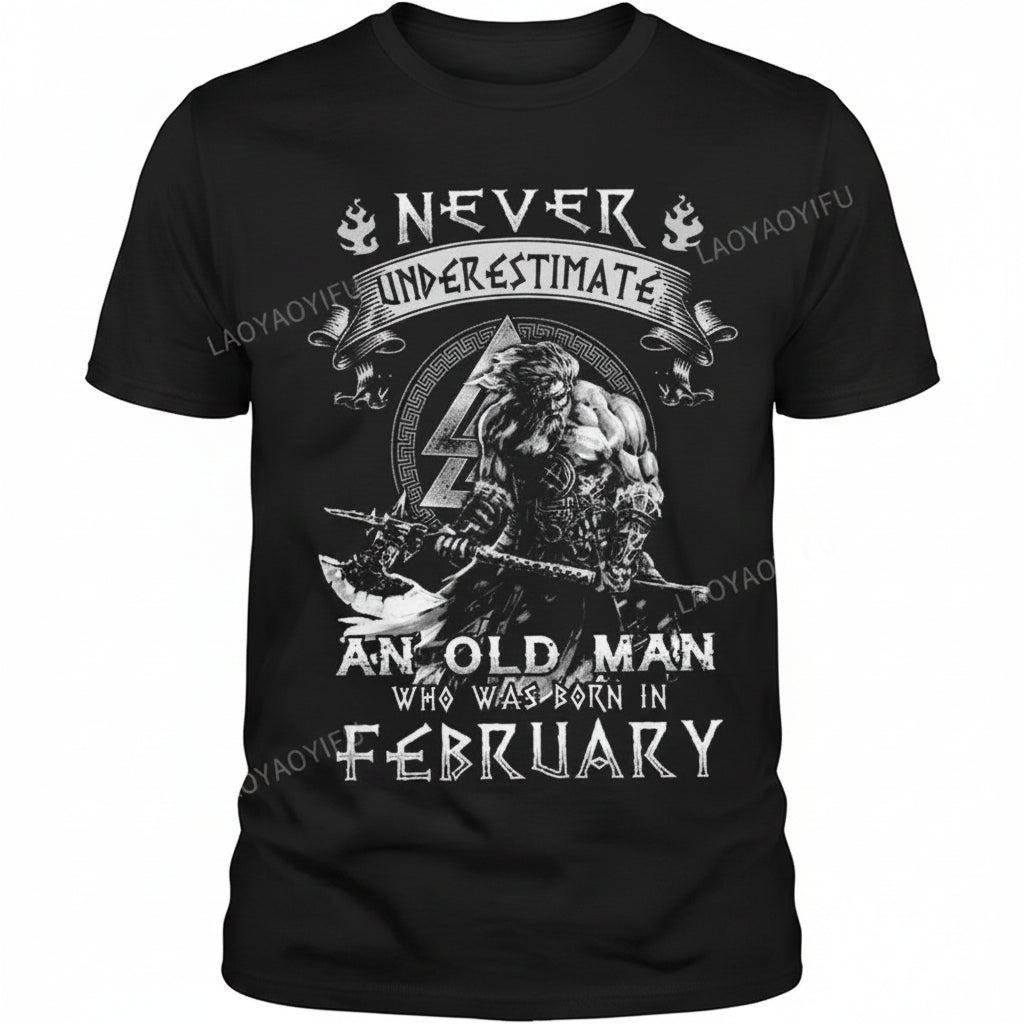 Viking T-Shirt Sons Of Odin Valhalla - Skull Biker Tee