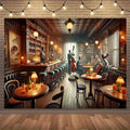 Jazz Bar Backdrop - Multi-Size - Party Atmosphere