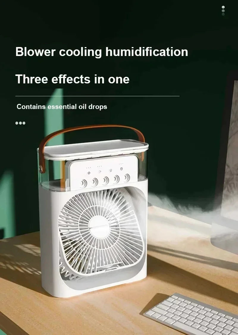 3-in-1 Portable Mini Air Cooler Fan