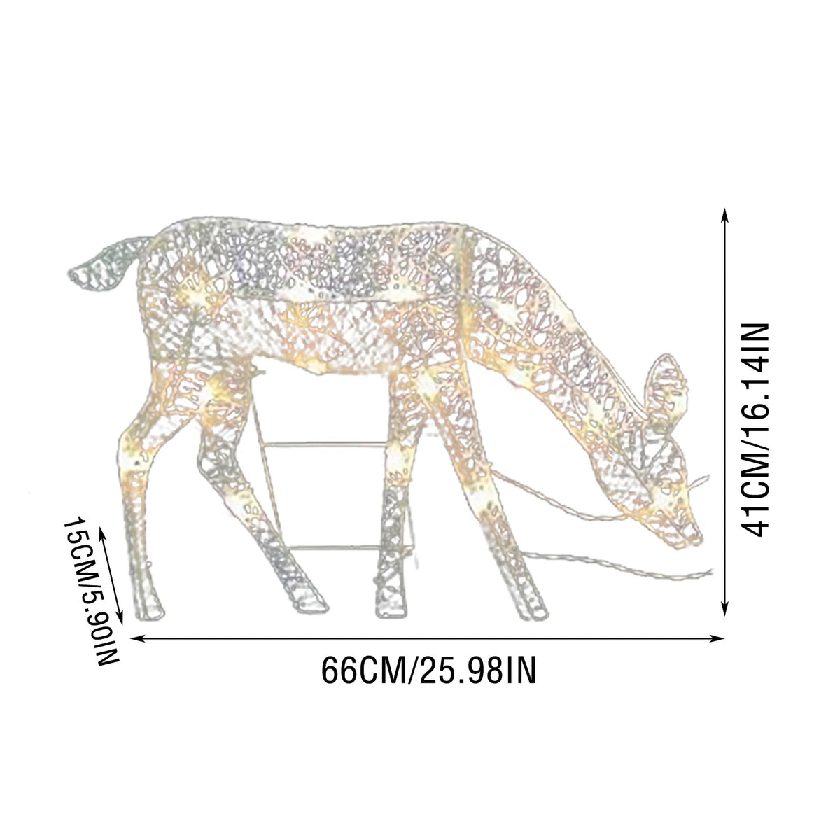 Lighted Reindeer Family - 3 Pieces - Winter Glow