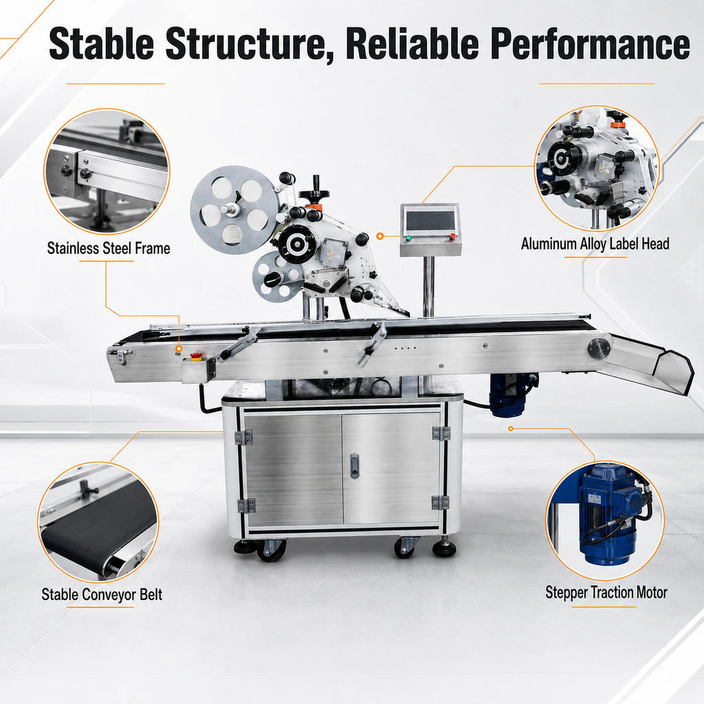 SYFAITH FS836 LABELING MACHINE - 80 pcs/min - Flat Surface Auto