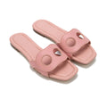 PG PATSY GARIS Niche Brand Women's Slippers Fashion Design Multifunctional Outdoor Style Women's Flat Slippers Solid Color