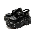 Punk Style Flat Platform Mary Janes
