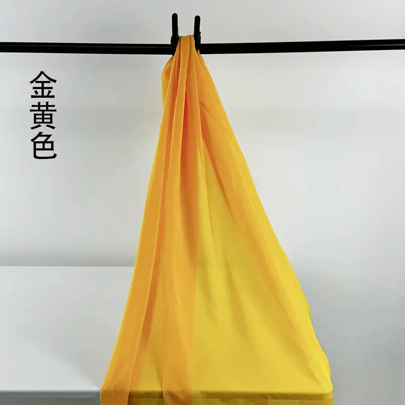 100D CHIFFON FABRIC BY THE METER - Soft Woven Sheer, 55 Colors - Make It Yours