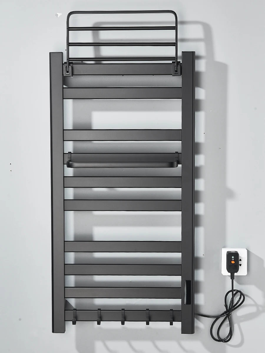 Electric Towel Warmer - Timer & Shelf - Bathroom Comfort
