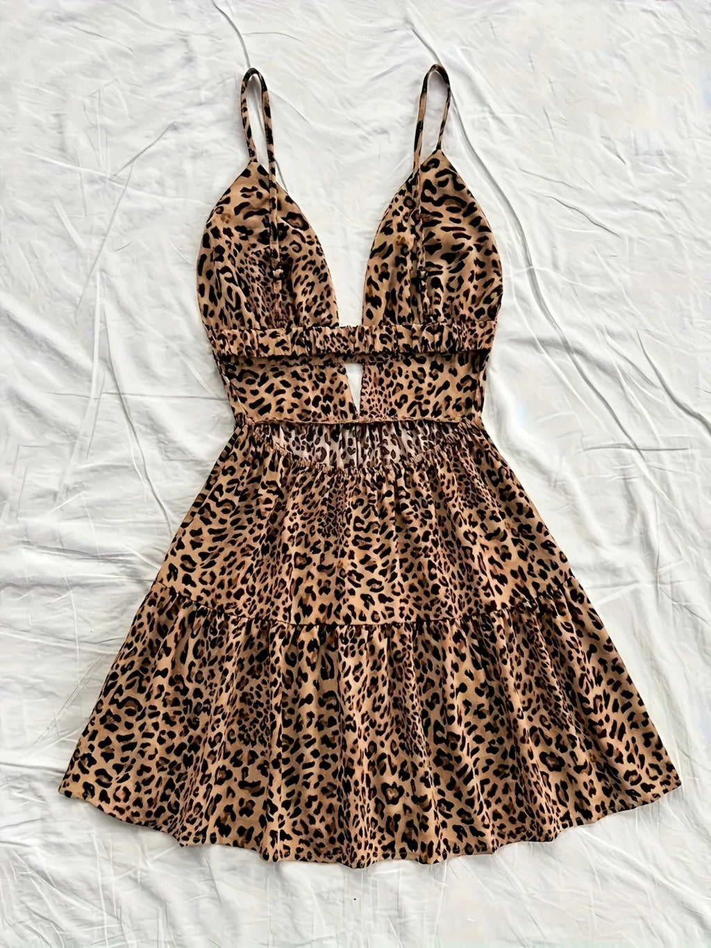 Fashion ladies floral print lace camisole V-neck backless sexy holiday shoulder strap elastic beach dress female