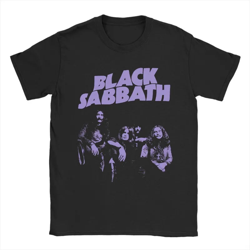 Black Sabbath Band Ozzy Osbourne Men's T-shirt Four Seasons New Style Unisex Casual T-shirt