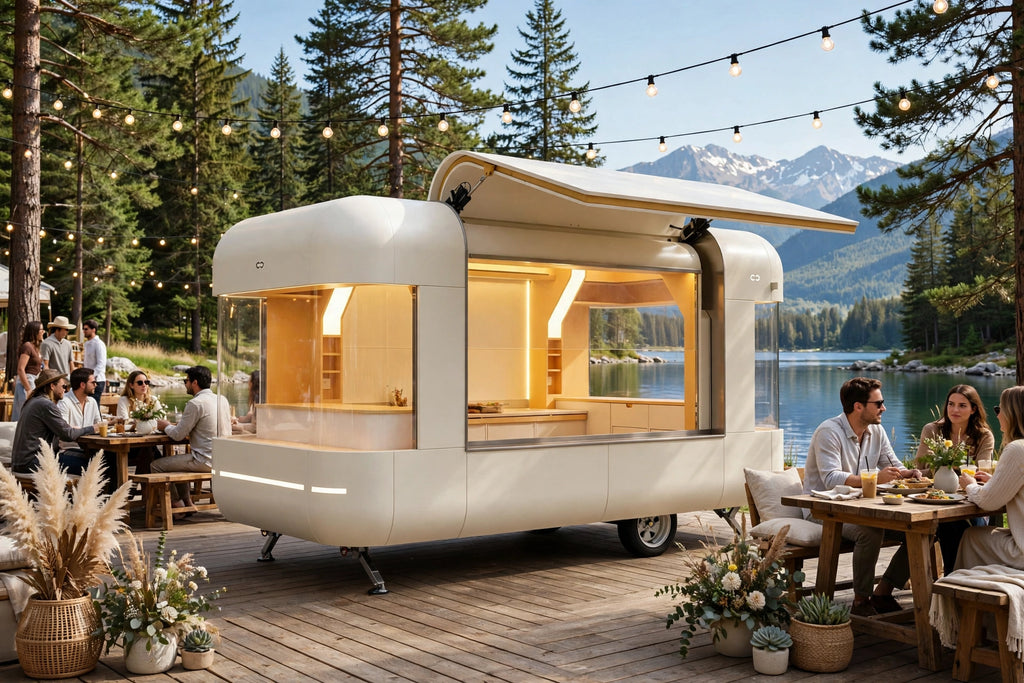 Small Mobile Food Shop – Mobile Bar Beer Truck Square Trailer
