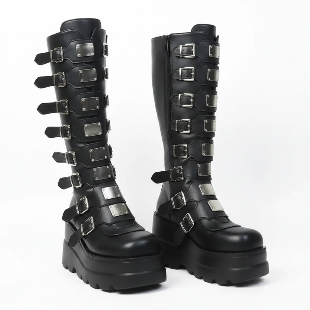 Black Gothic Platform Boots