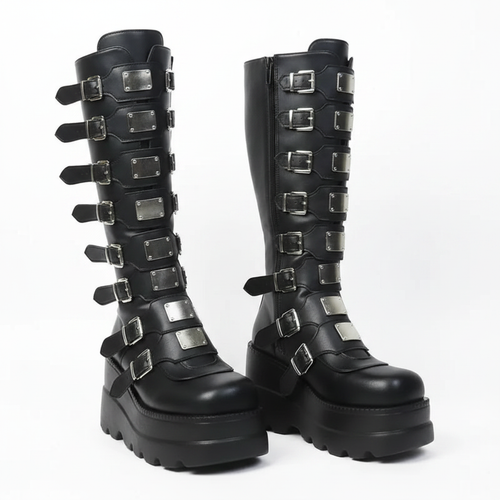 Black Gothic Platform Boots