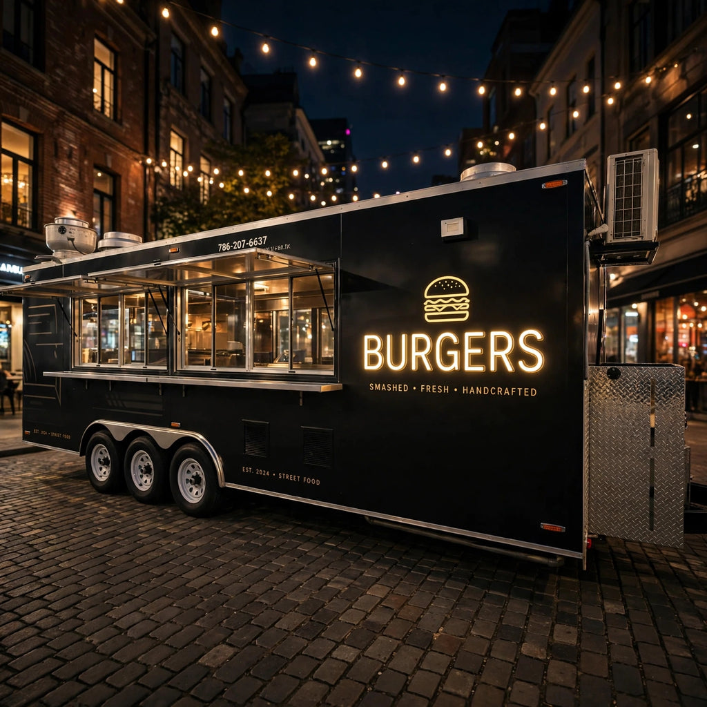 Mobile Food Truck – Smooth Wheels Flexible Moving Catering Trailer