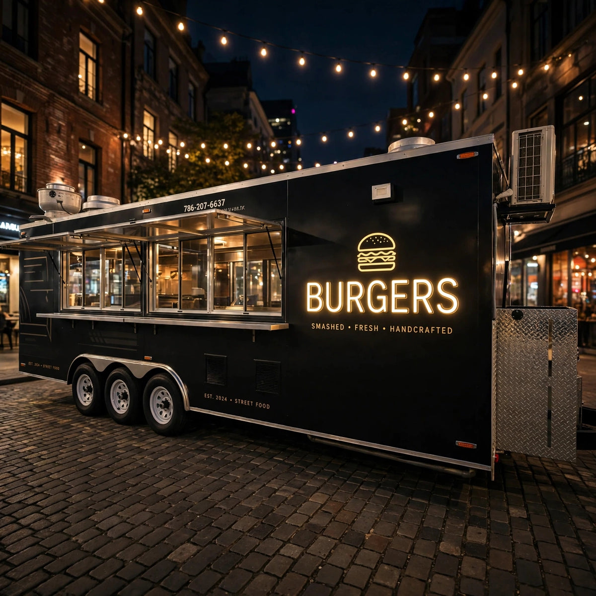 Mobile Food Truck – Smooth Wheels Flexible Moving Catering Trailer