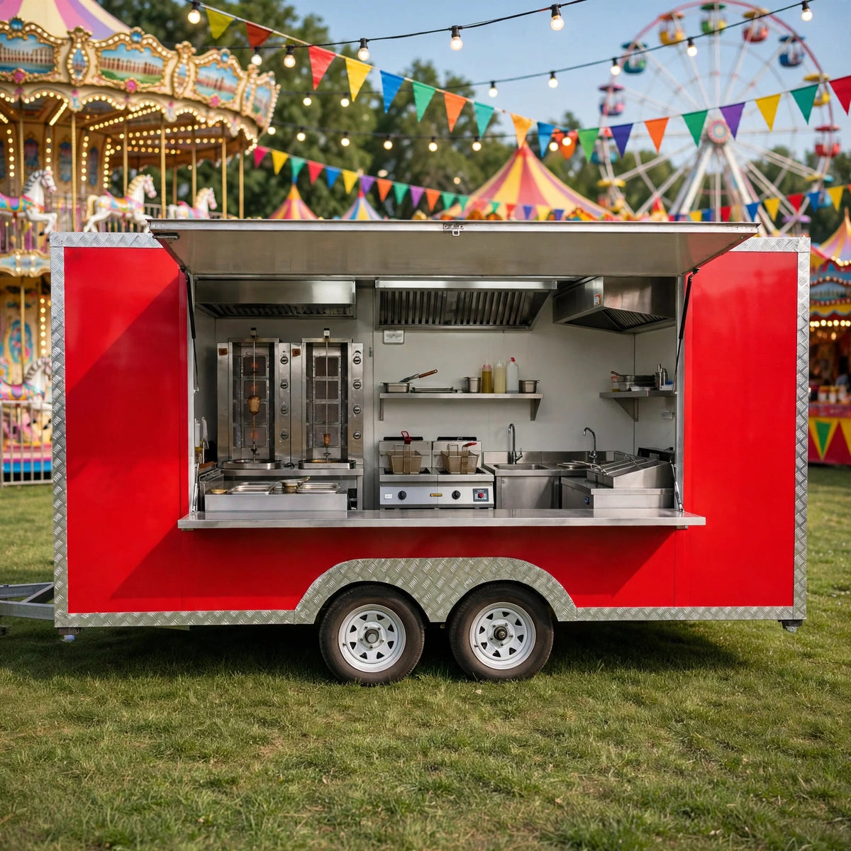 Custom Fast Food Caravan – Mobile Kitchen Complete Cooking Equipment