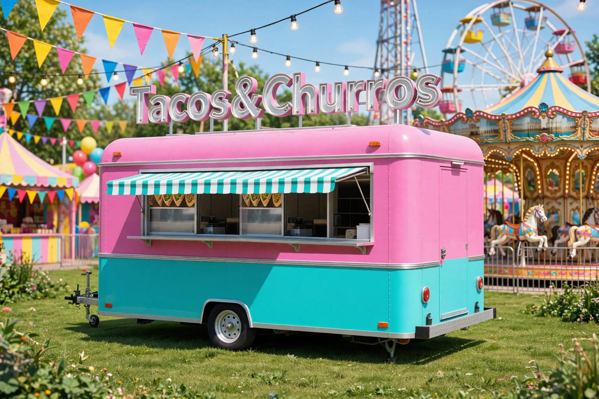Commercial Food Trailer – Fully Equipped Mobile Kitchen Concession