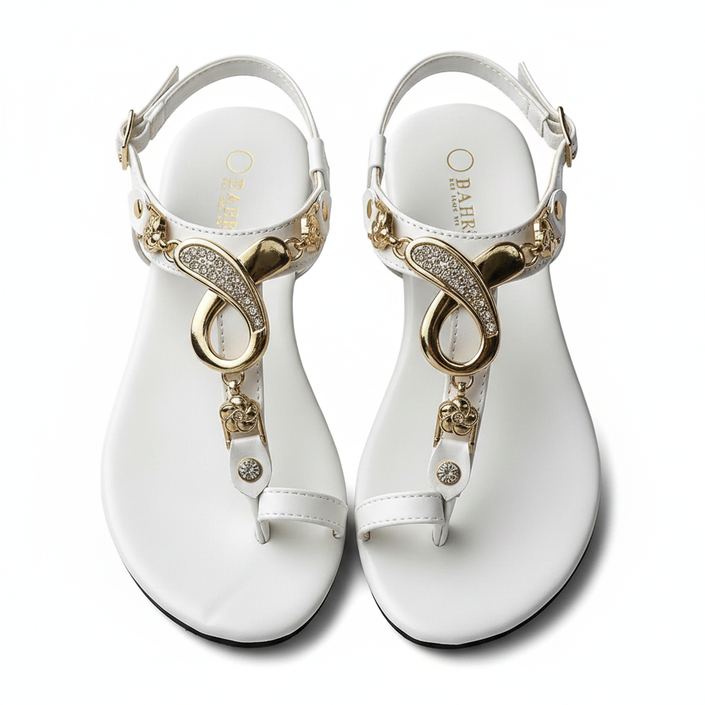 Chain Detail Thong Sandals – bez bransoletki