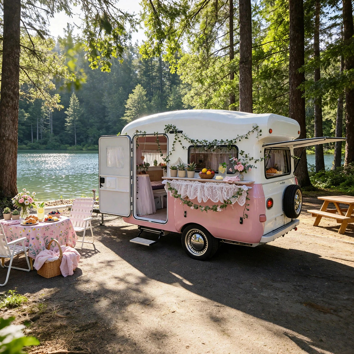 Teardrop Mini Camper - Bathroom - AC Ready