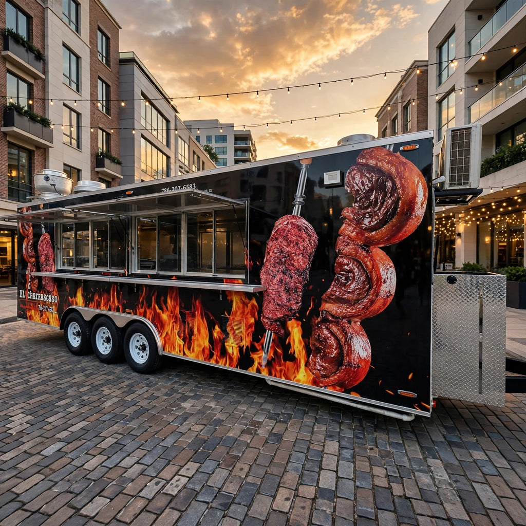 Mobile Food Truck – Smooth Wheels Flexible Moving Catering Trailer