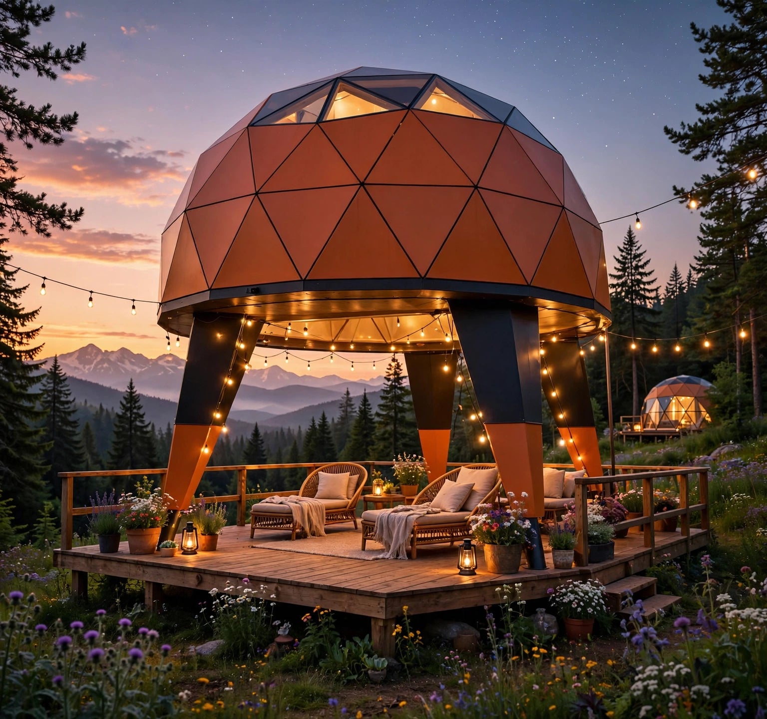 StarBarn Dome - Transparent Circular Space Cabin