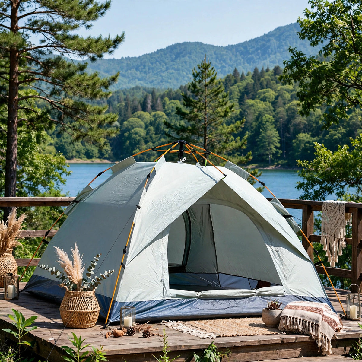 Automatic Outdoor Quick Tent 3-4 Person Rainproof Sunproof Beach Fishing