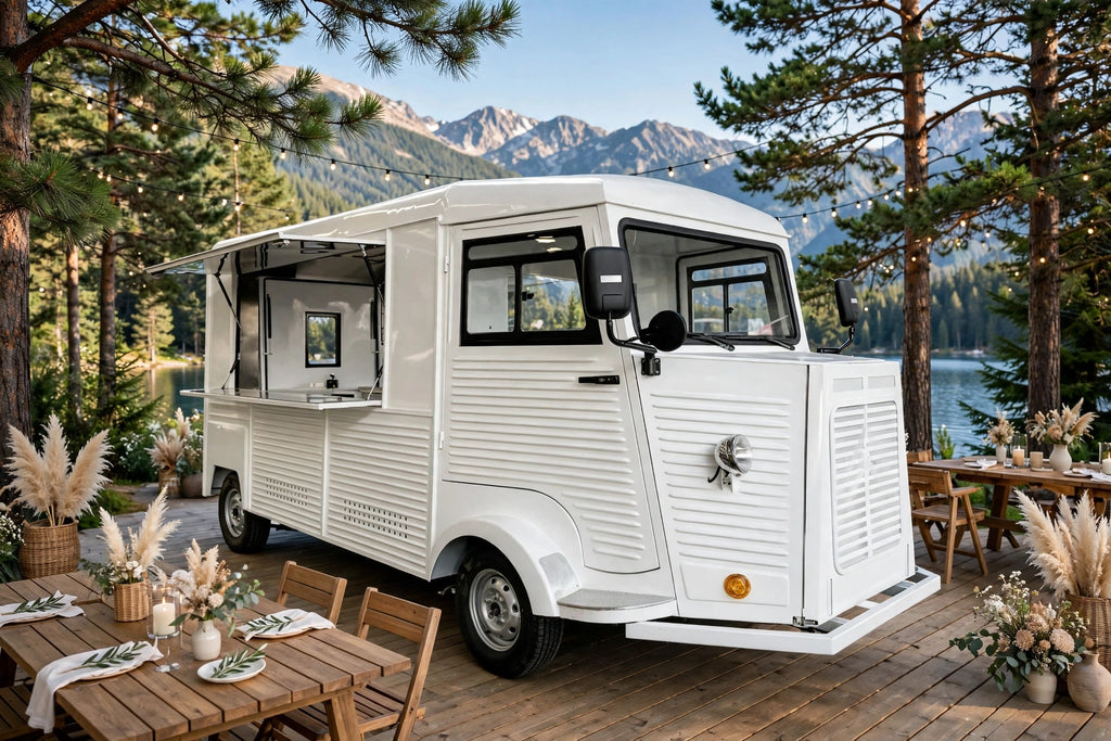 Retro Vintage Electric Food Cart – Ice Cream Coffee Street Vending