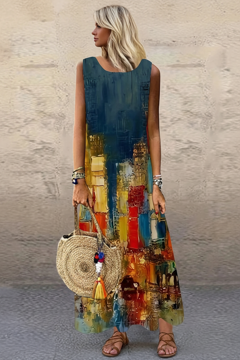 Modelka pełna sylwetka – artystyczna maxi