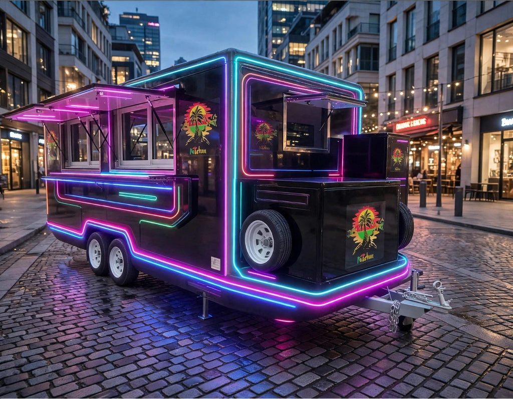Fully Equipped Kebab Pizza Hot Dog Food Cart – Custom Mobile Caravan