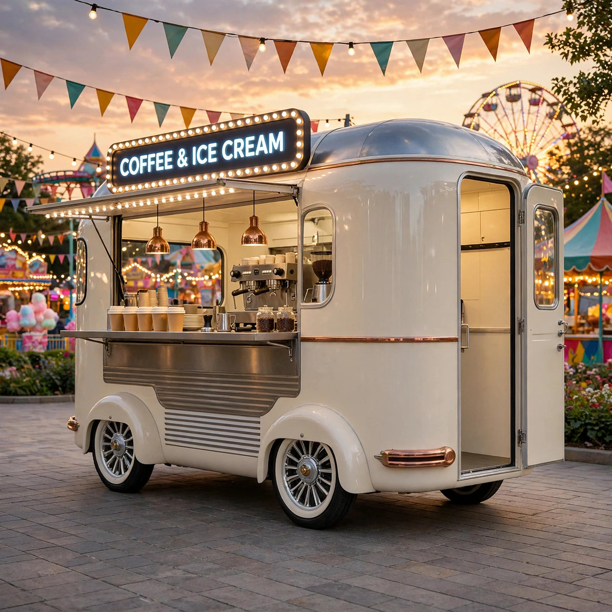 Mobile Bar Food Truck – Sink Refrigerator Storage Beverage Cocktail