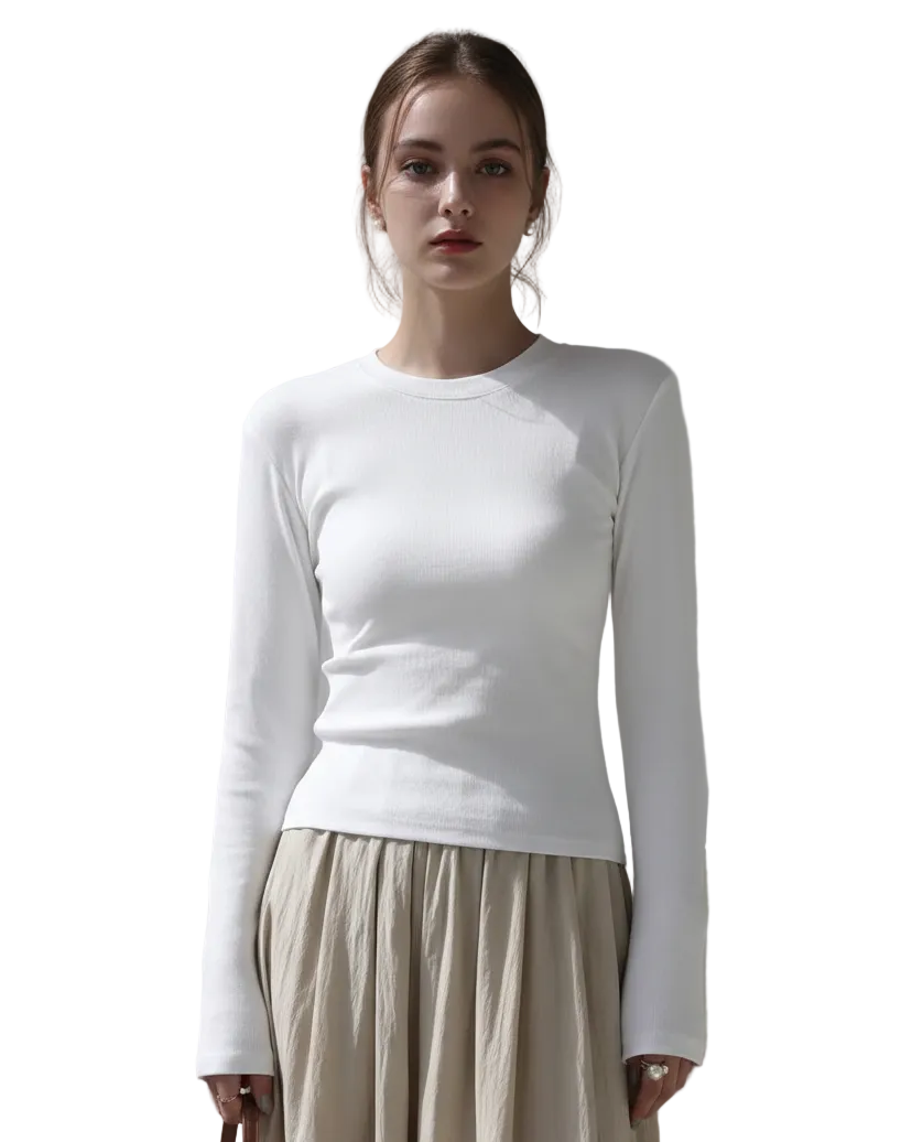 Slim Ribbed Top – Full Head