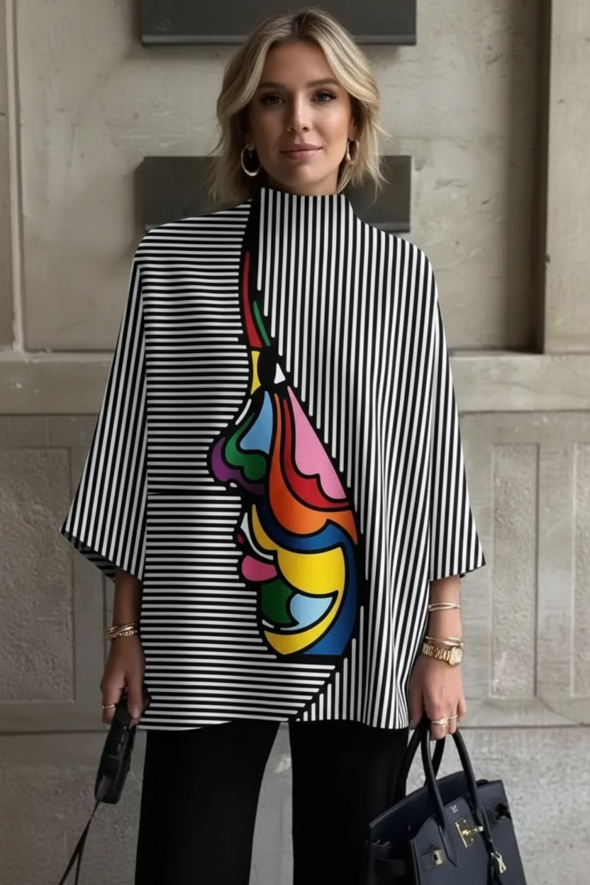Striped Rainbow Top – Head Visible